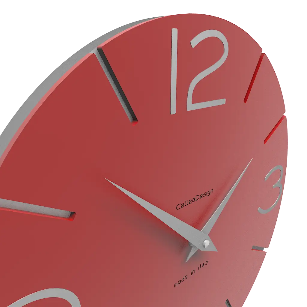 Red Clock Showing Time