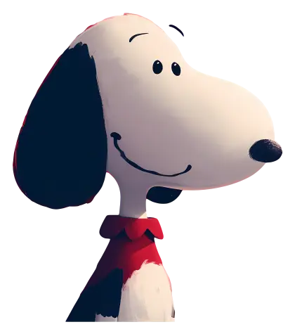 Smiling Cartoon Dog Character