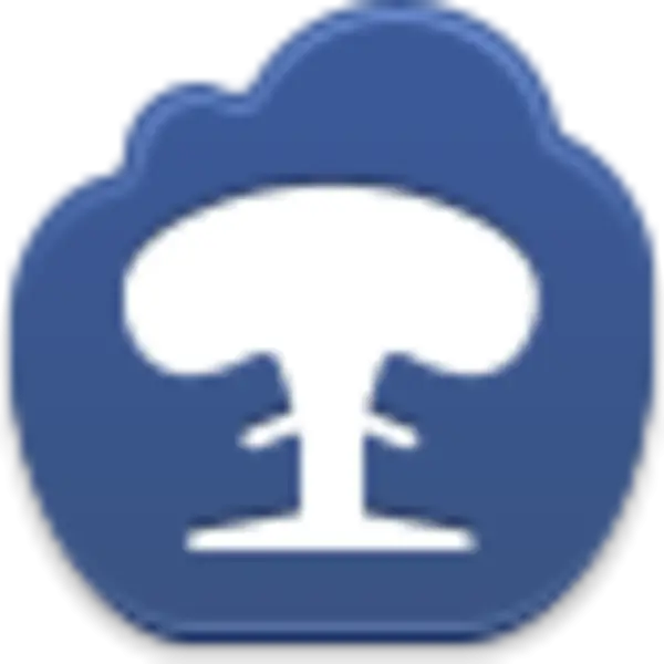 Blue Mushroom Cloud Emblem Design