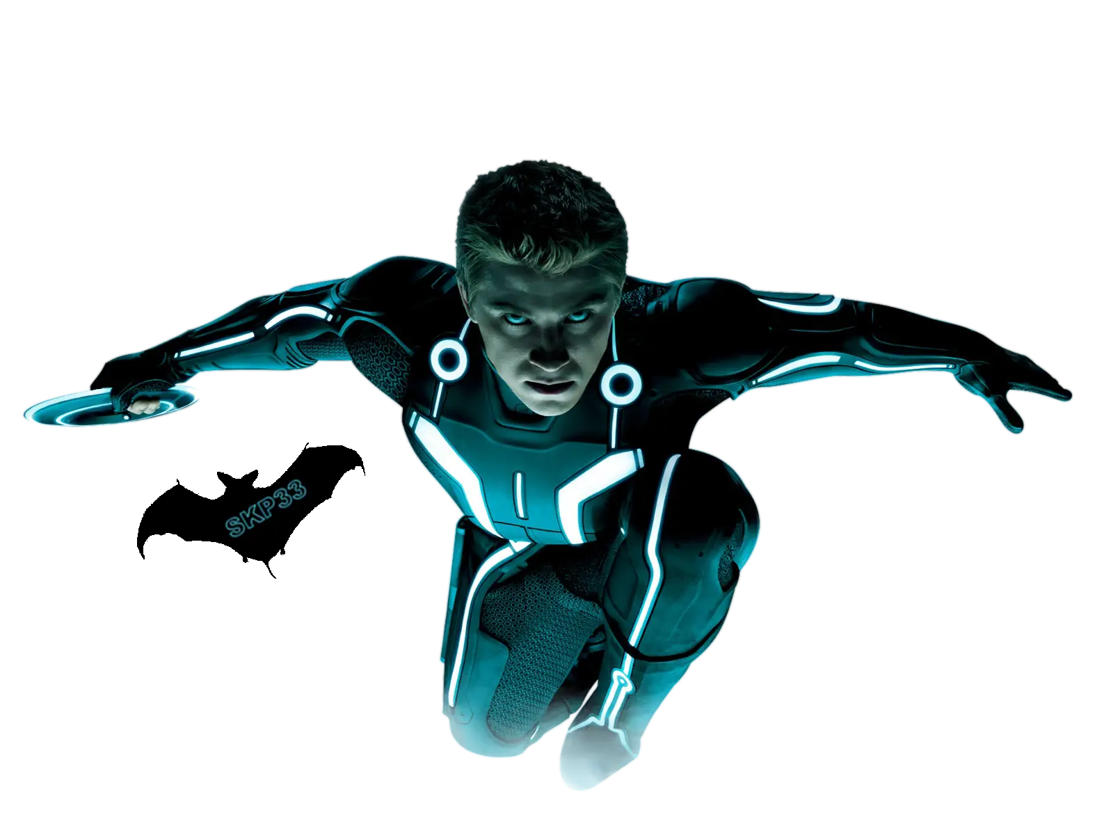 Sci-Fi Character with Disc