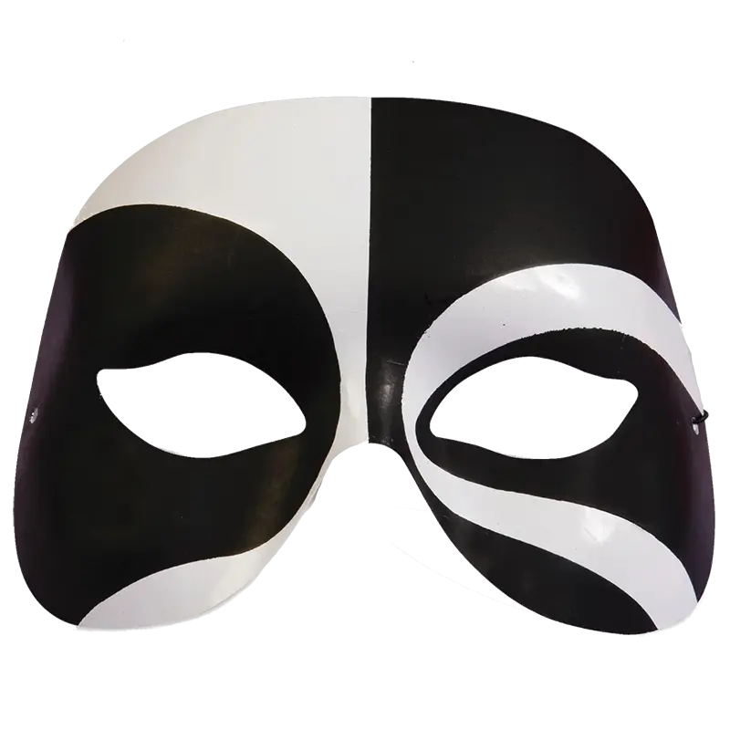 Black and White Theater Mask