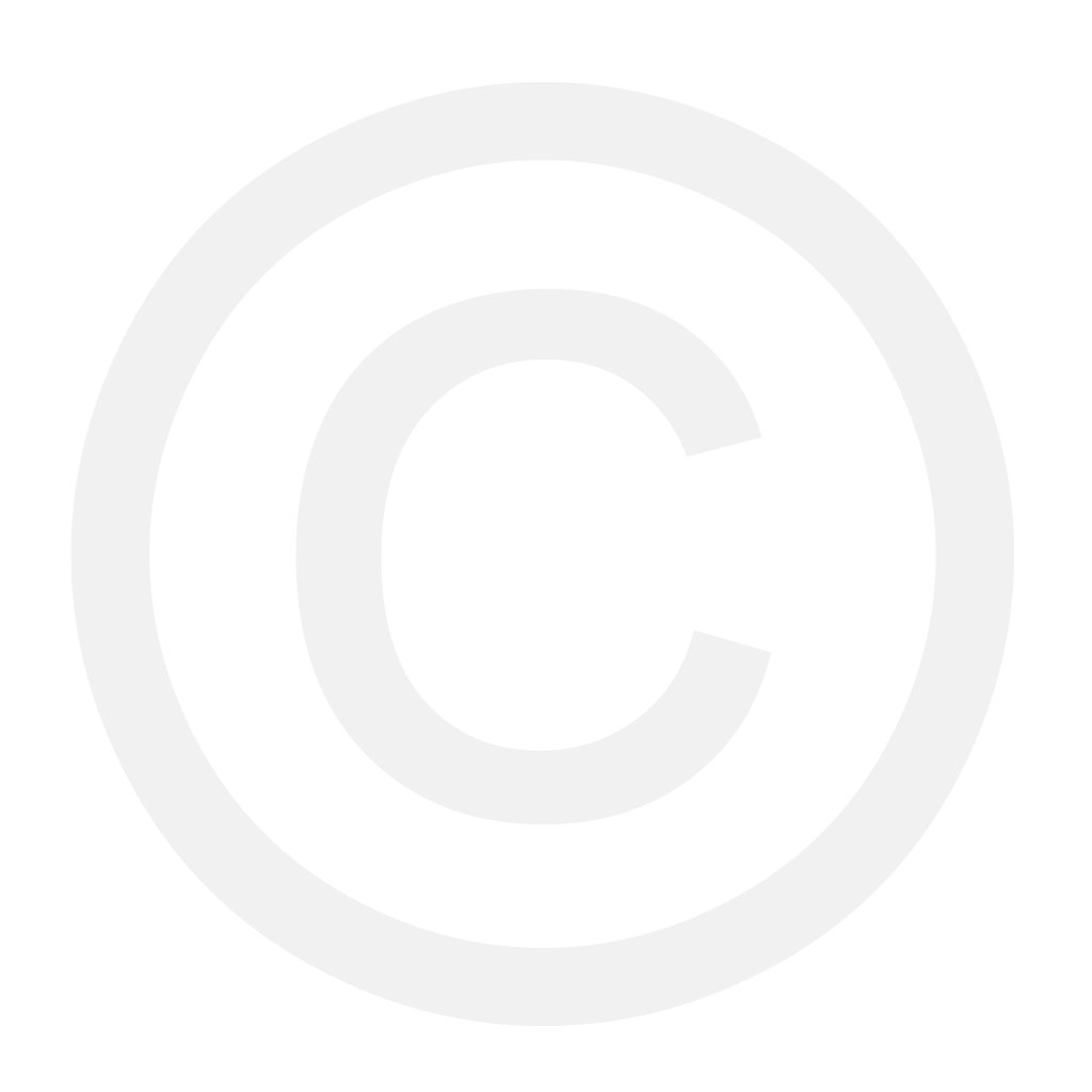 Copyright Symbol in Monochrome Style