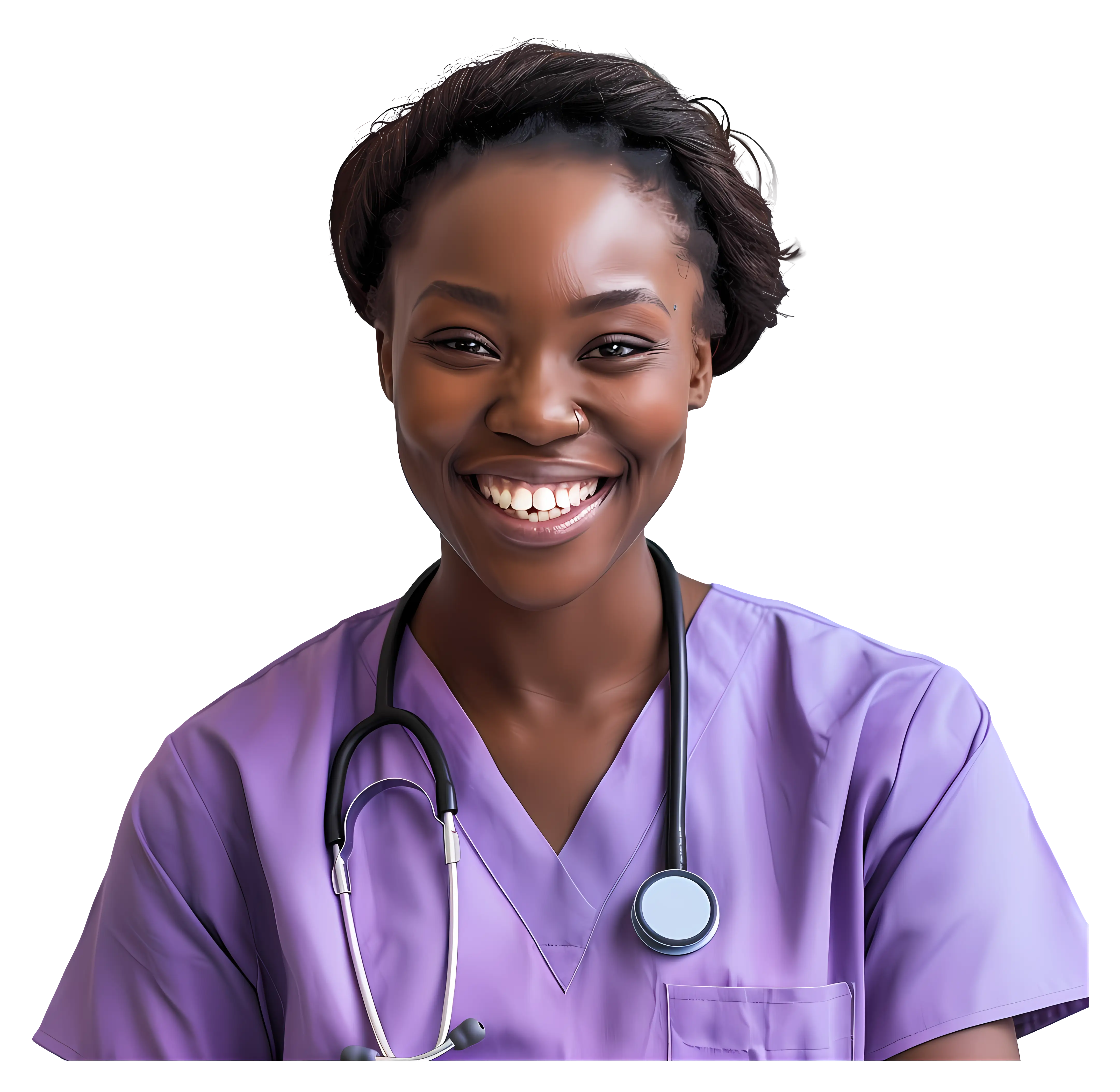 Smiling Female Doctor with Stethoscope