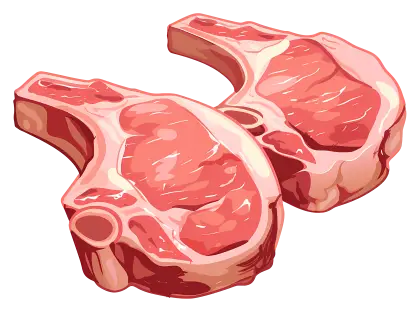 Raw Meat Chops