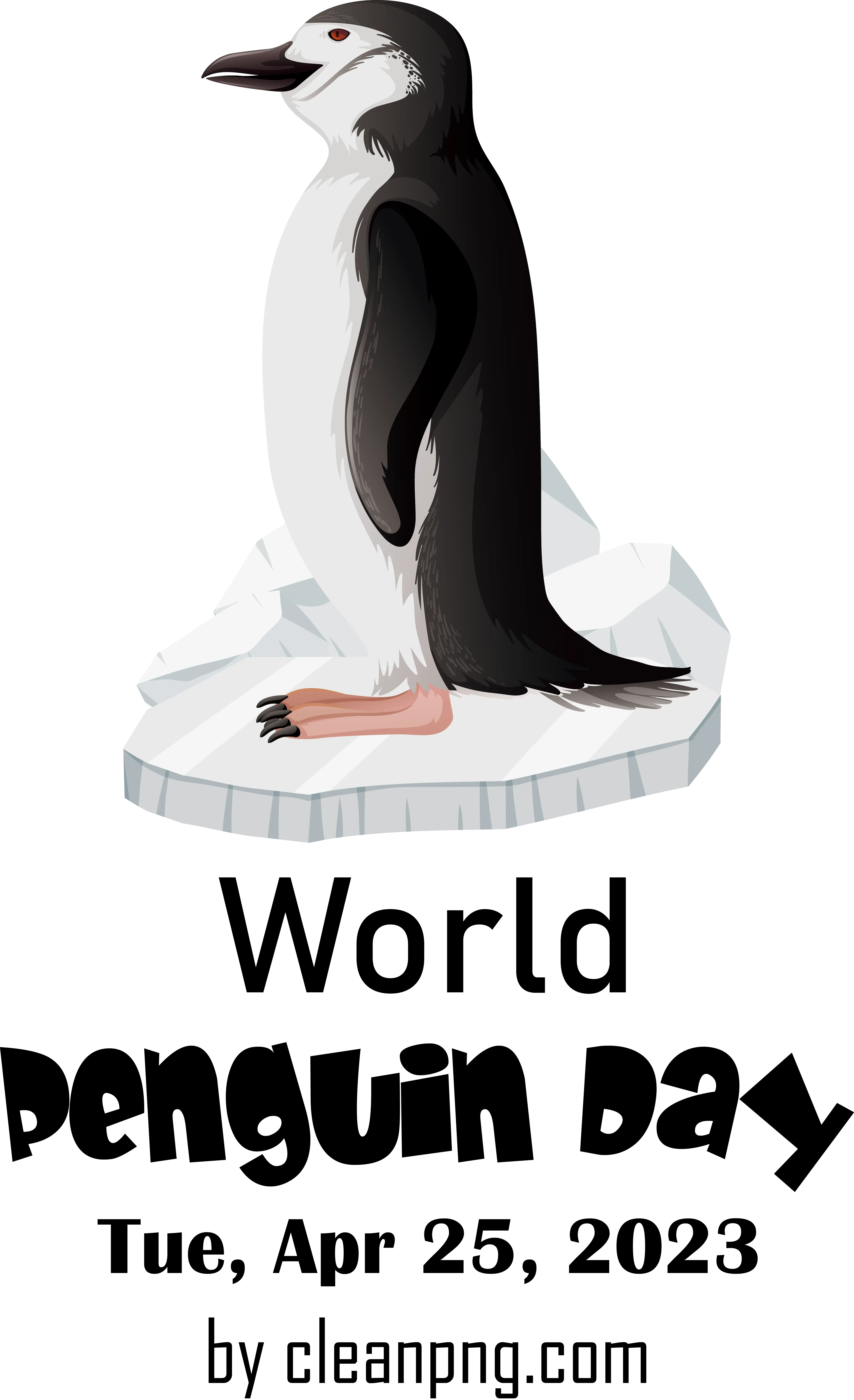 Penguin Illustration Celebrating World Penguin Day