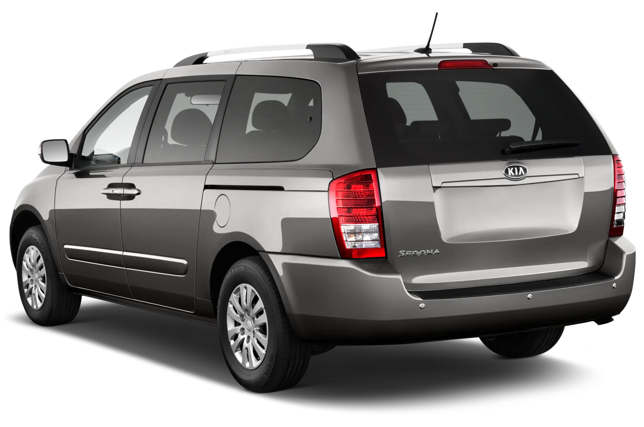 Minivan Rear View in Grey