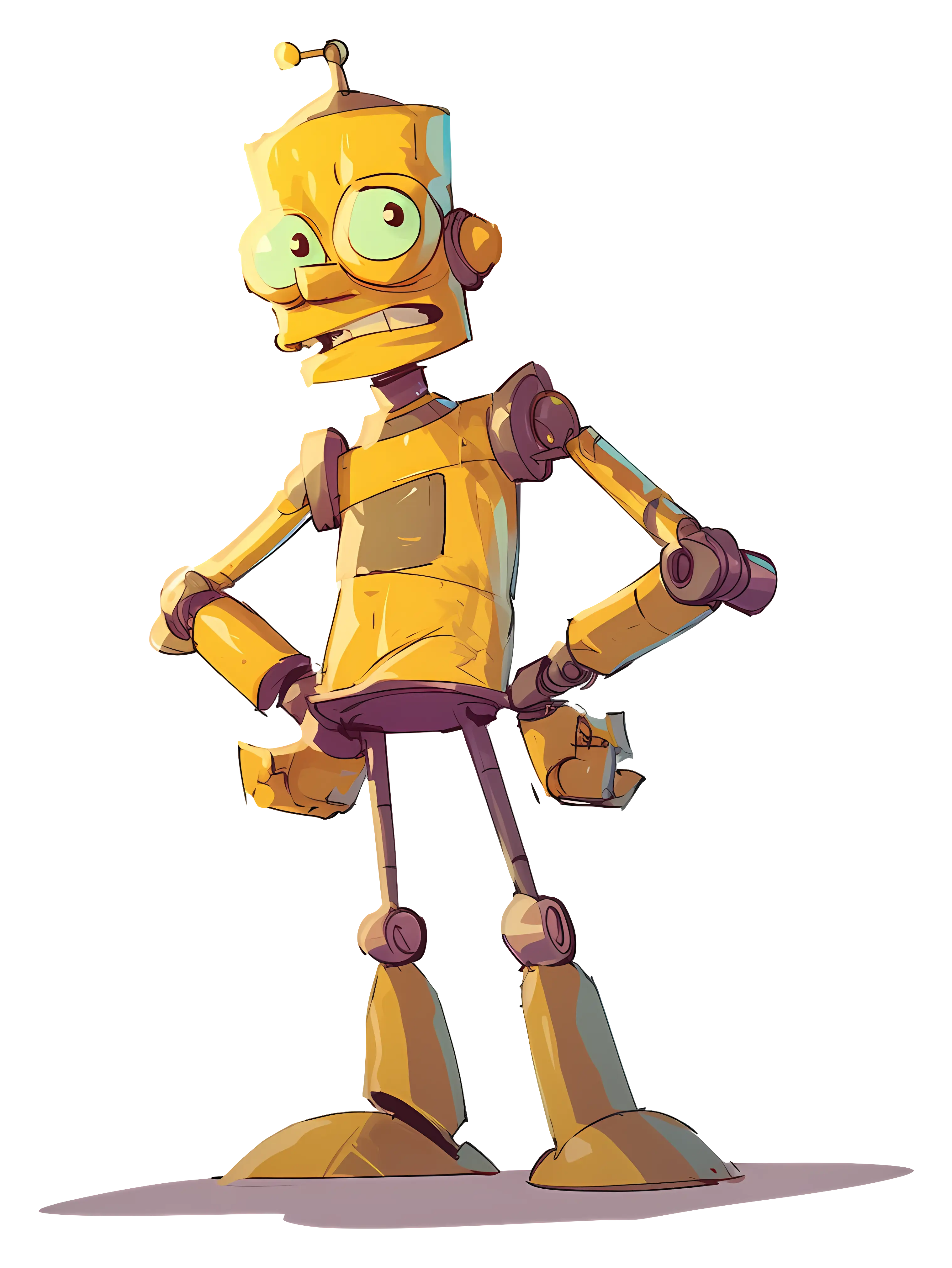 Funny Cartoon Robot