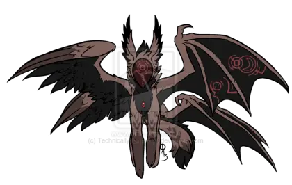 Winged Demon Creature in Fantasy Art