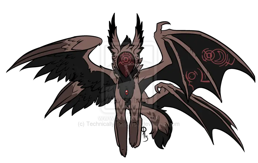 Winged Demon Creature in Fantasy Art