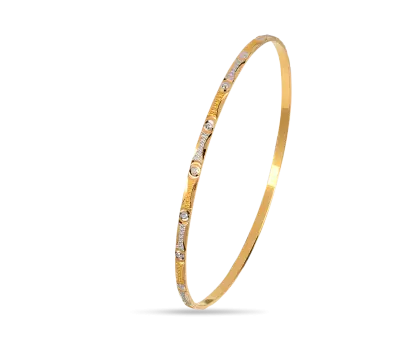 Elegant Golden Bracelet with Diamonds