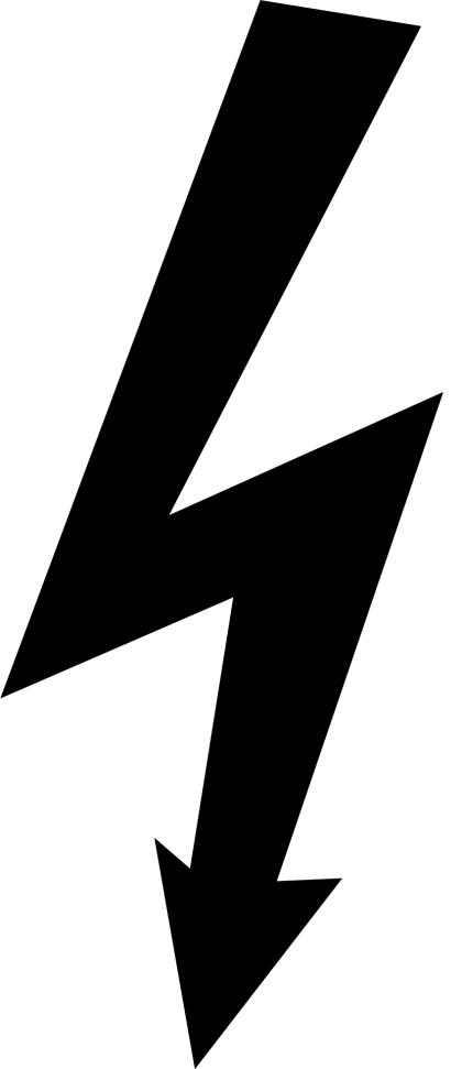 Bold Lightning Bolt Symbol