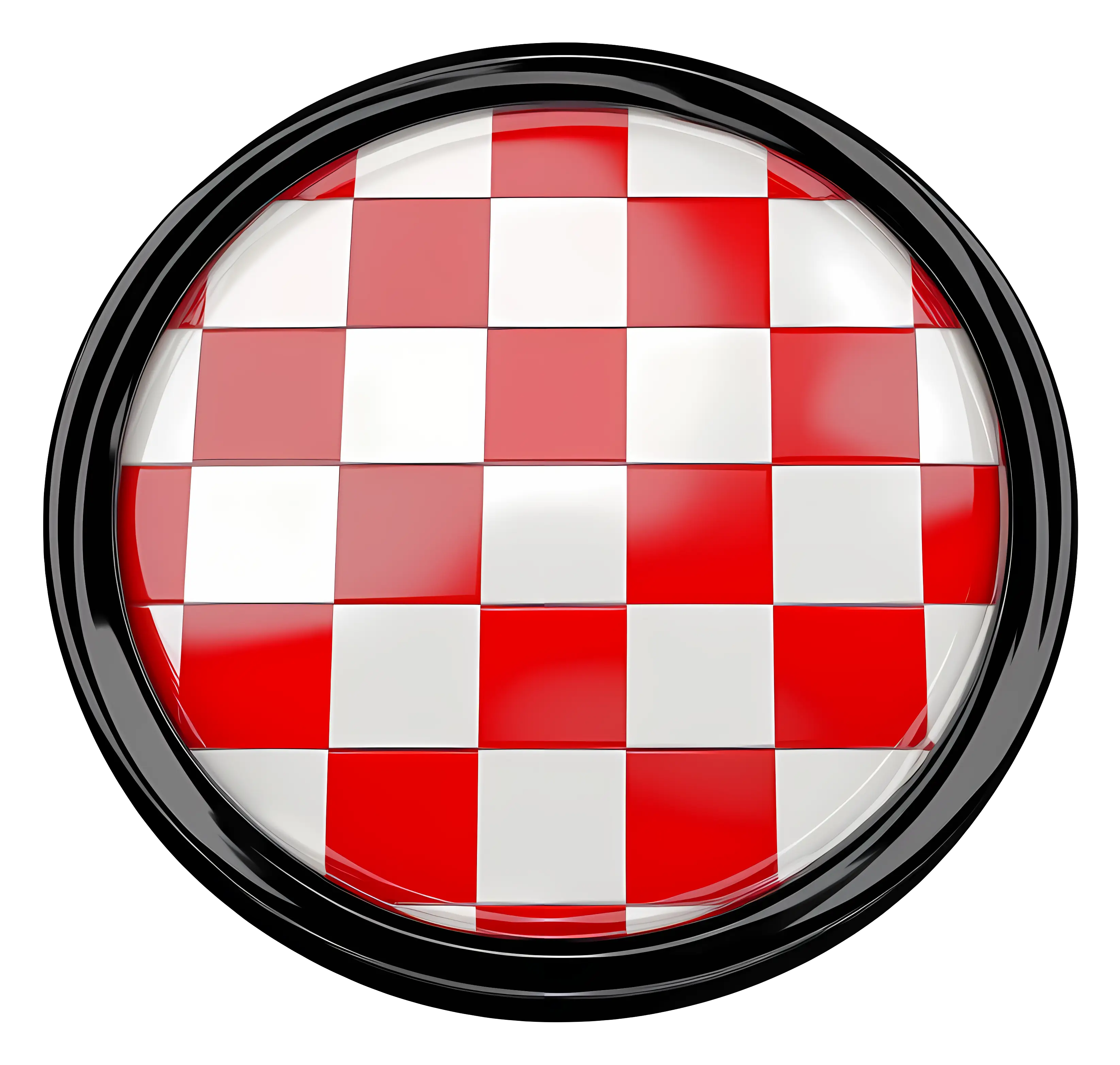 Red and White Checkerboard Pattern