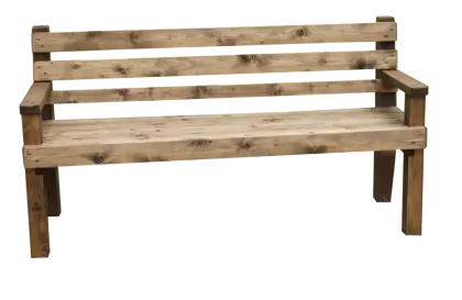 Rustic Wooden Bench for Outdoors