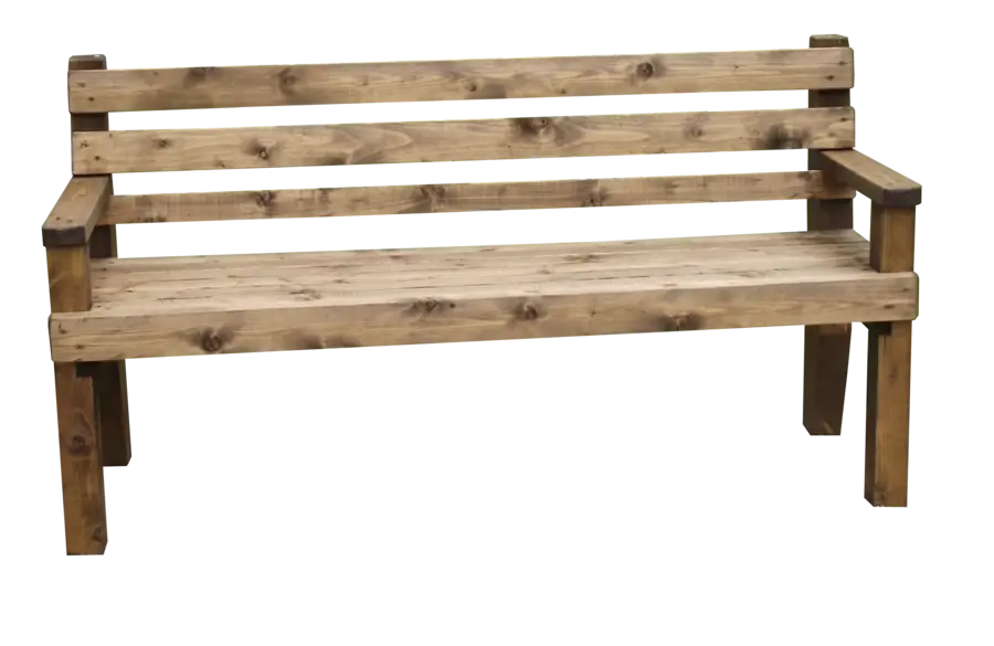 Rustic Wooden Bench for Outdoors