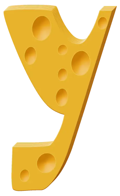 Cheese Letter Y