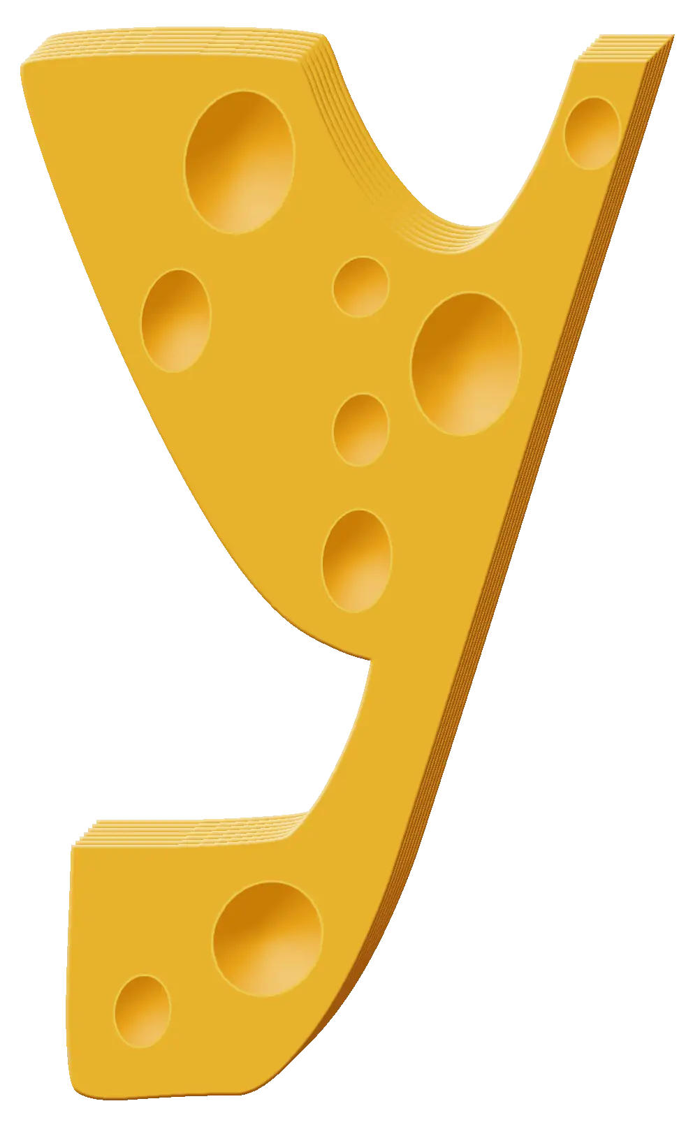 Cheese Letter Y