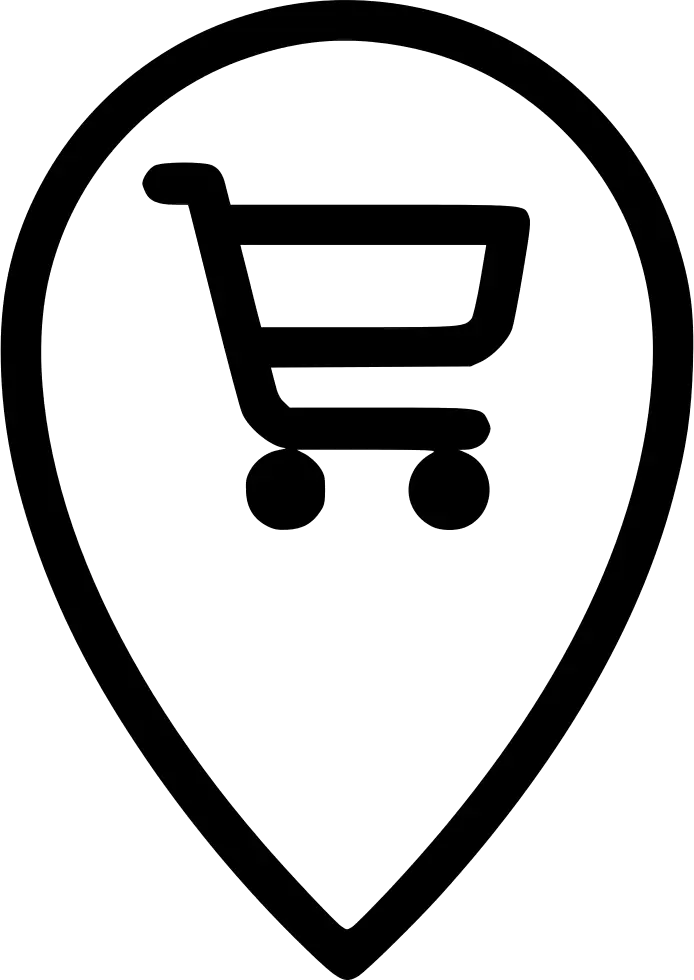Shopping Cart Location Pin Icon