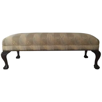 Beige Upholstered Bench for Home Decor