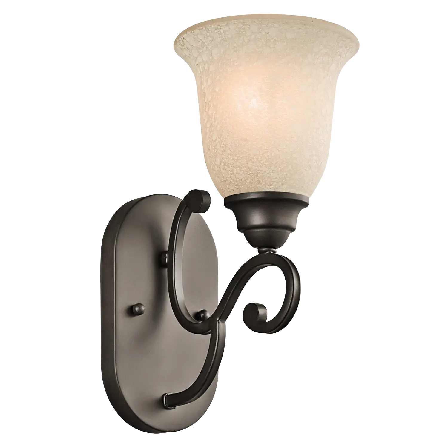 Vintage Wall Sconce with Glass Shade
