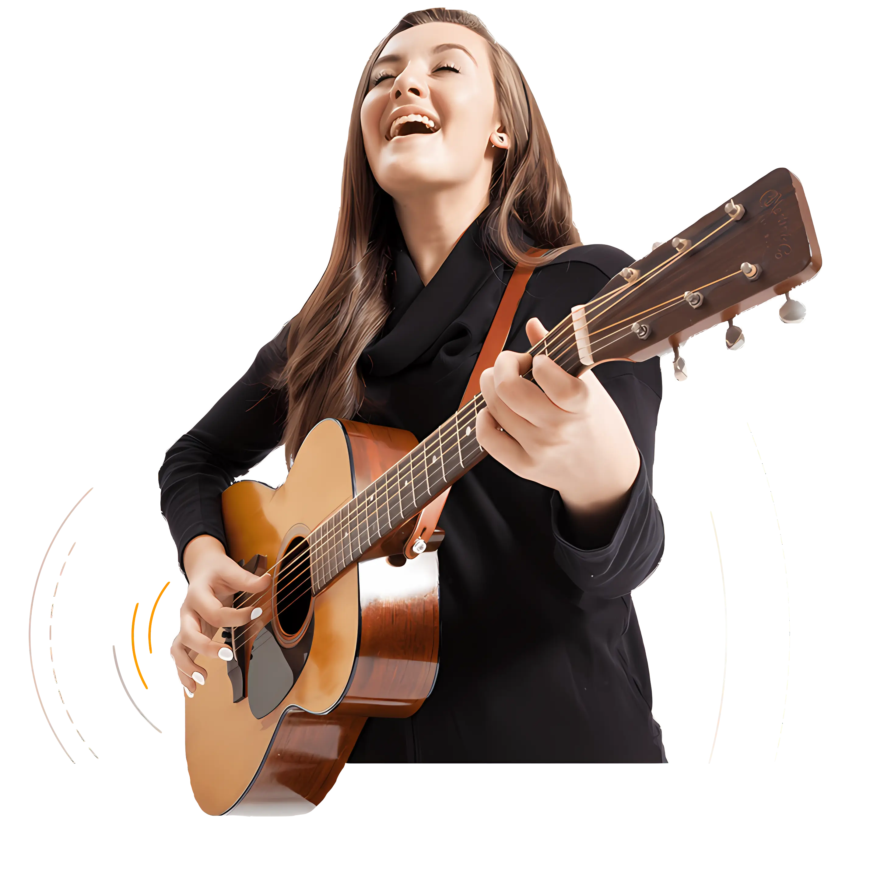 Woman Playing Guitar