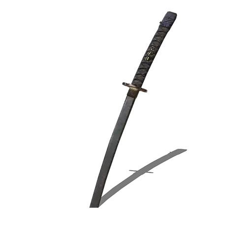 Japanese Samurai Sword with Shadow