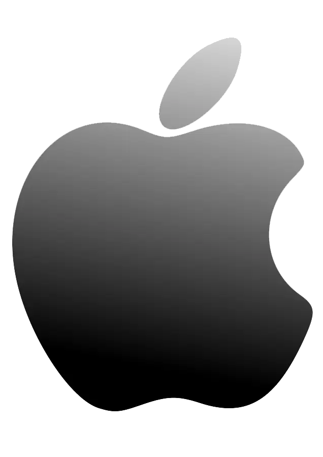 Minimalistic Black Apple Logo