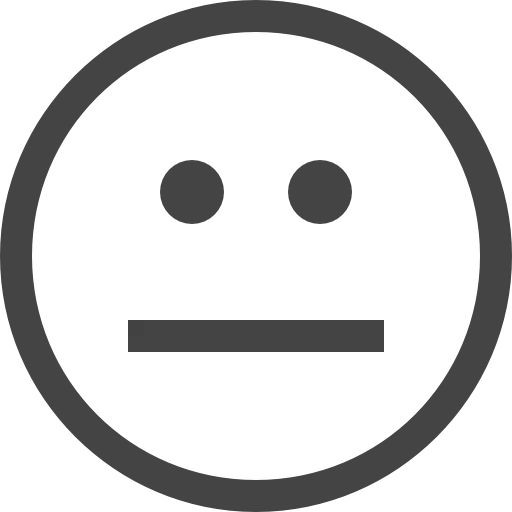 Neutral Face Icon for Graphics