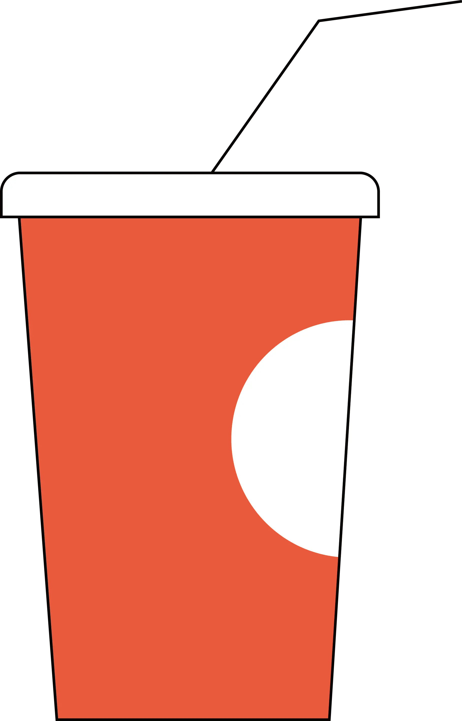 Red Drink Cup with Straw