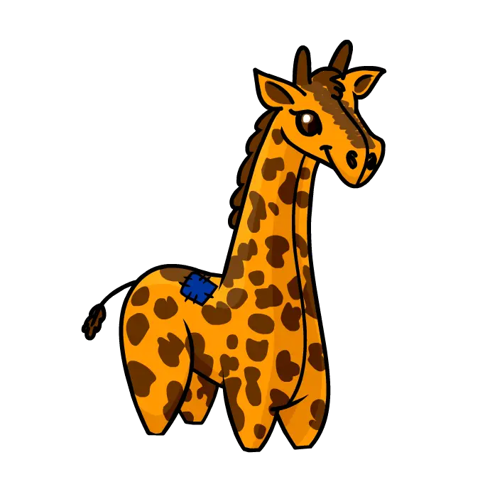 Cute Cartoon Giraffe Illustration for Kids