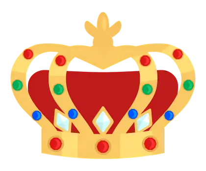 Royal Crown with Colorful Jewels