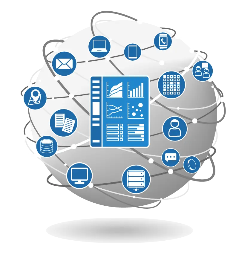 Global Network Connectivity Icons