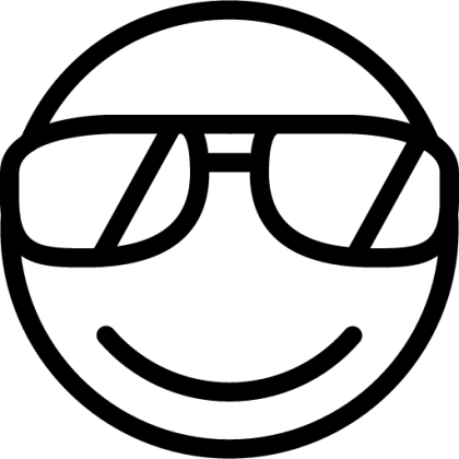 Smiley Face Wearing Sunglasses Icon