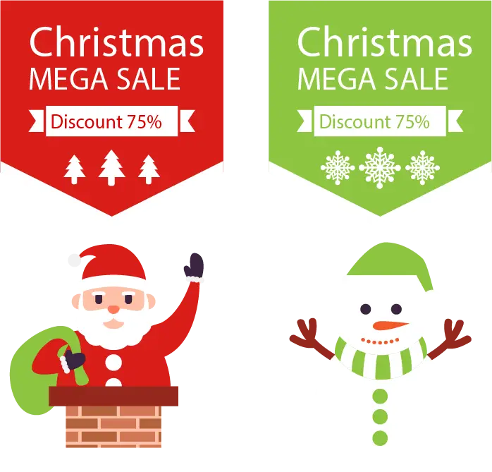 Christmas Mega Sale Discount Banner
