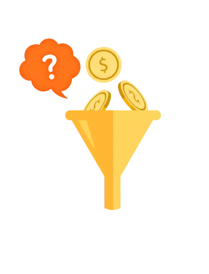 Money Funnel with Coins