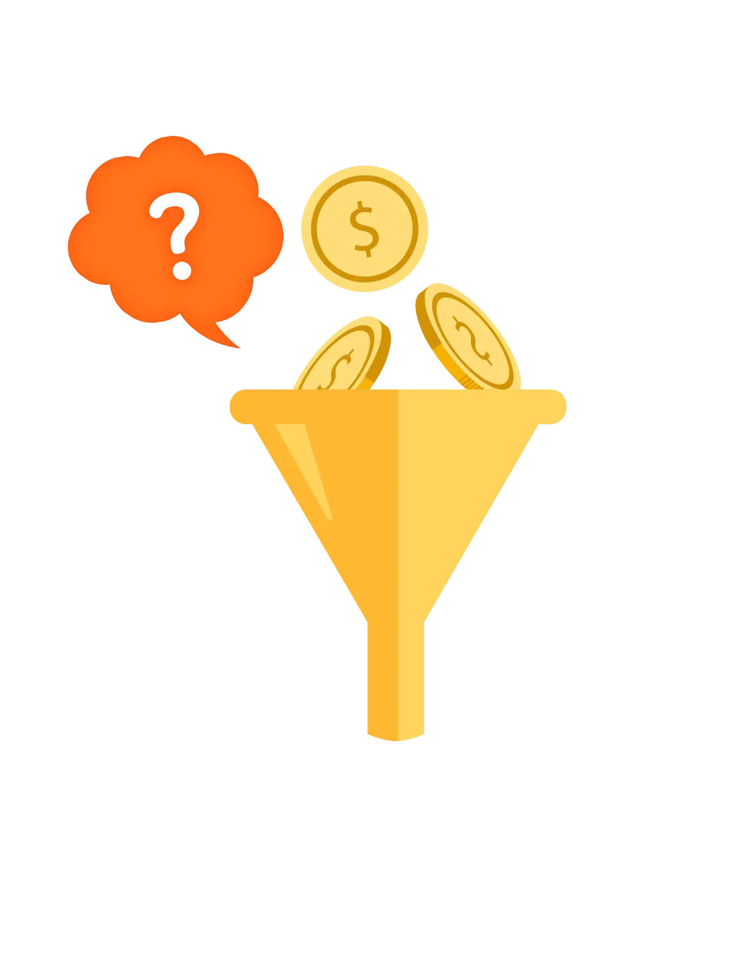 Money Funnel with Coins