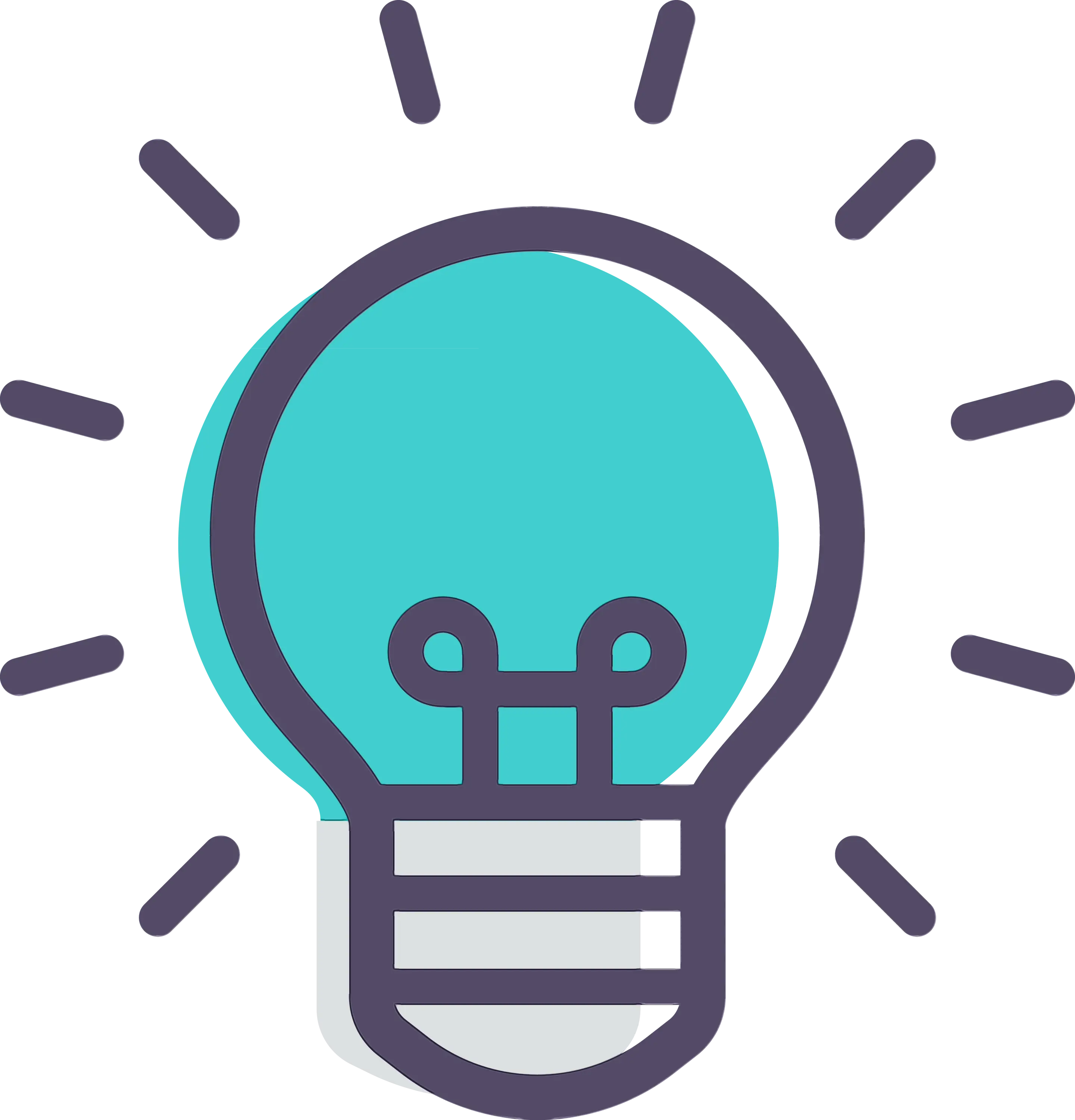 Light Bulb Icon Representing Ideas