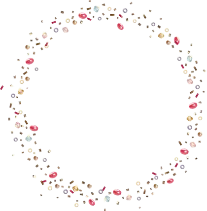 Confetti Circle Frame
