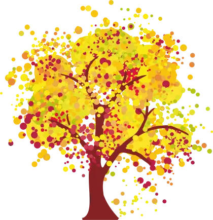 Colorful Autumn Tree Illustration