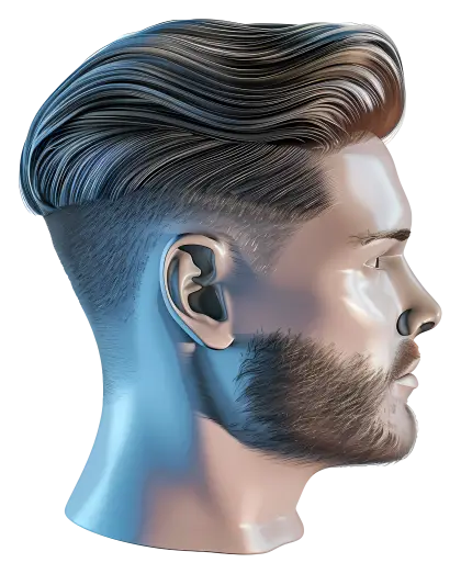 Stylish Haircut with Fade