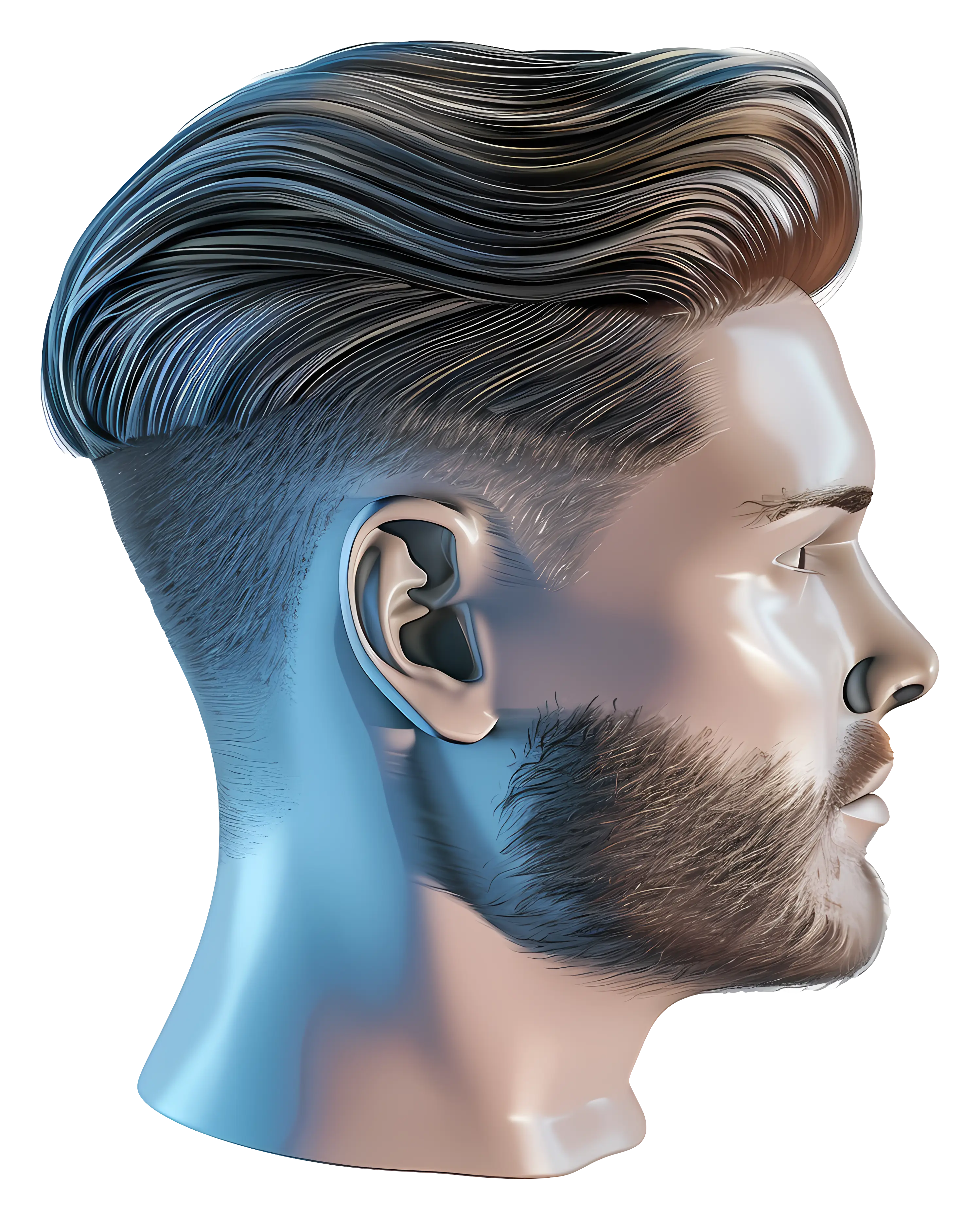 Stylish Haircut with Fade