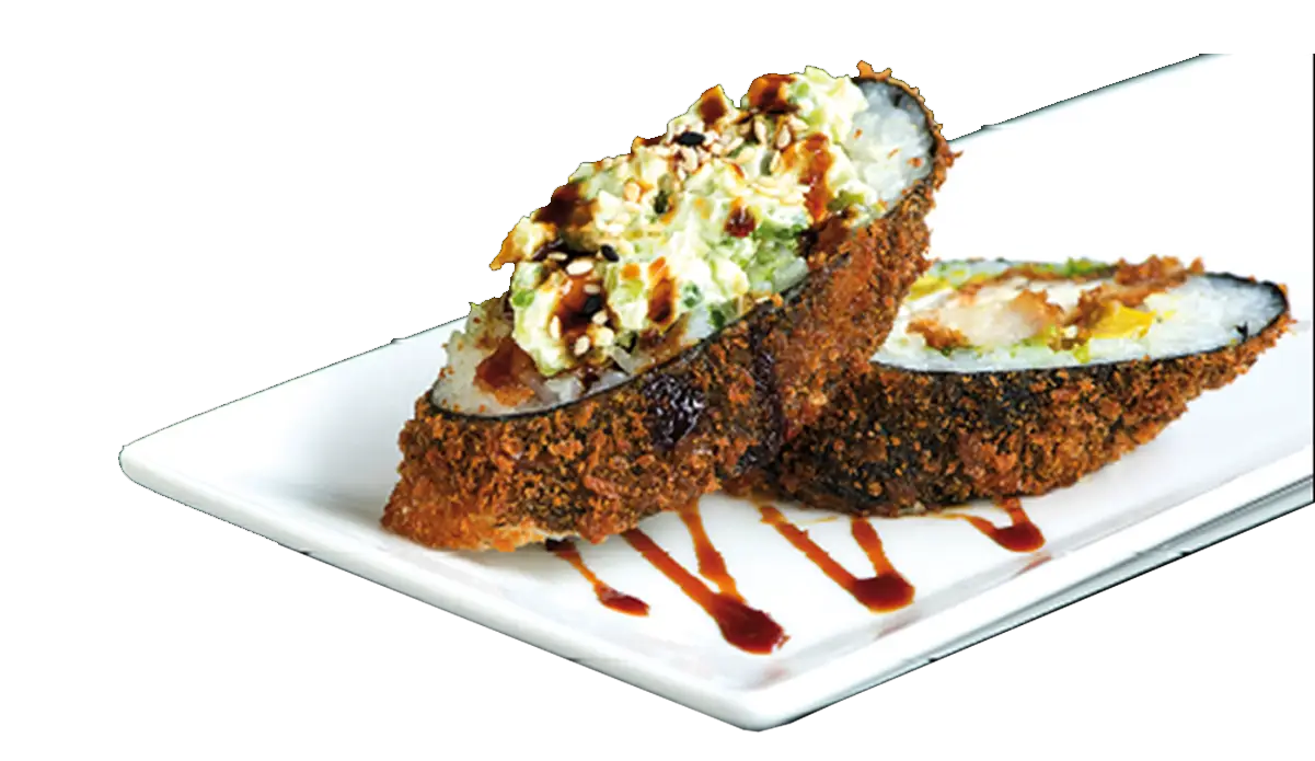 Delicious Sushi on Plate