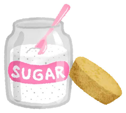 Jar of Sugar with Spoon Illustration