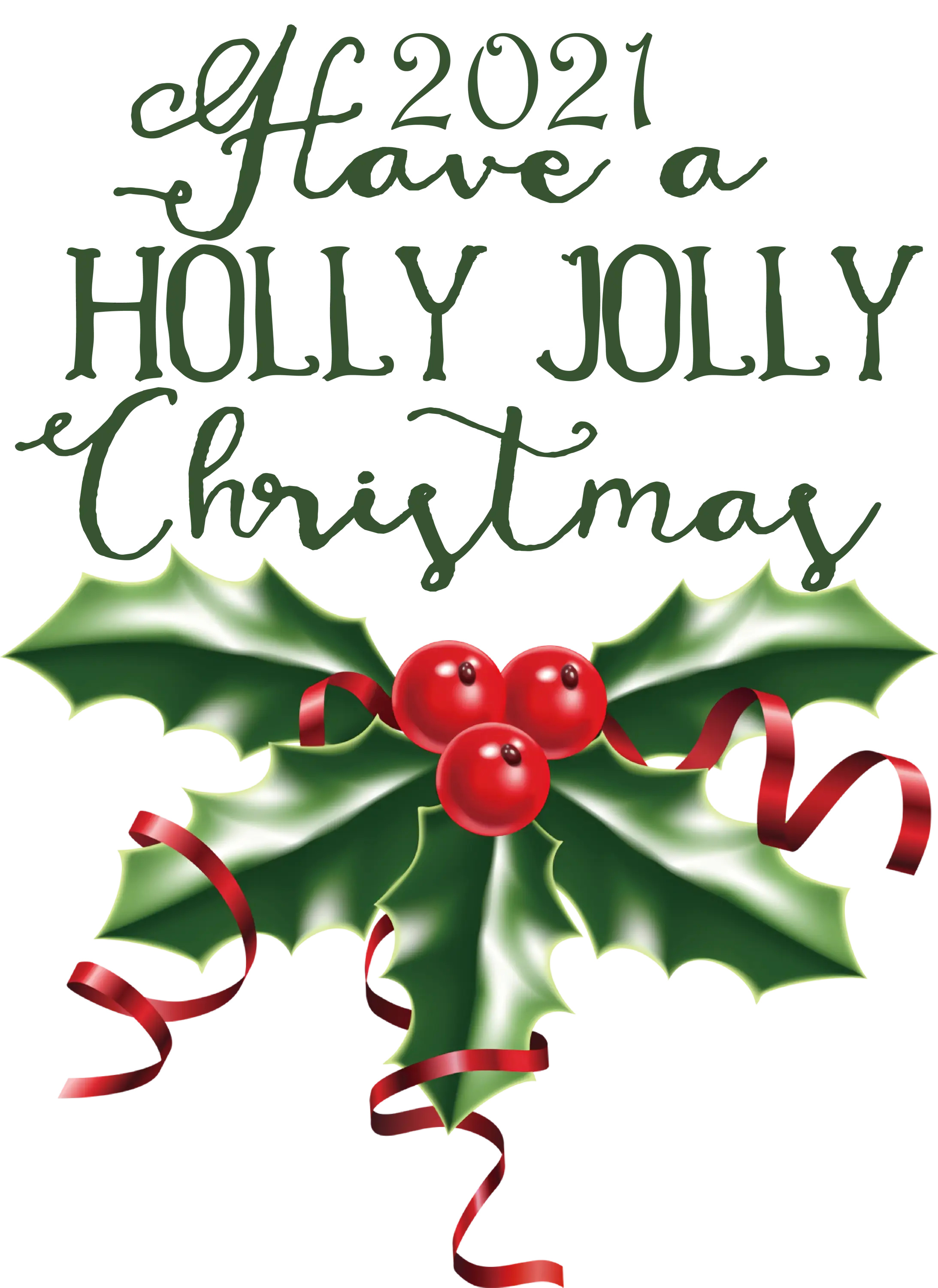 Holly Jolly Christmas 2021 Greeting