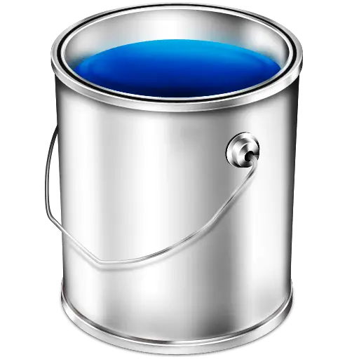Blue Paint Can