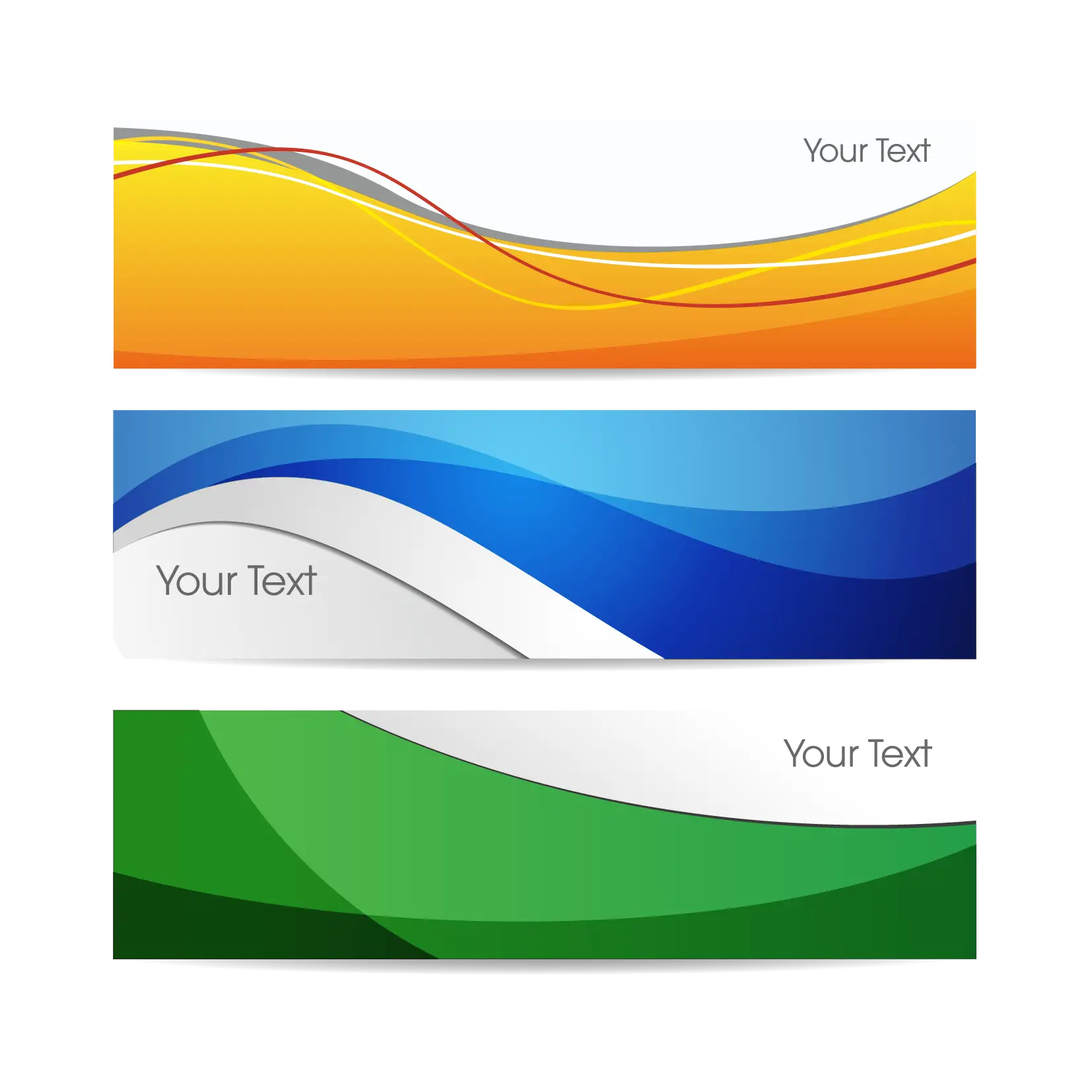 Colorful Wave Banners