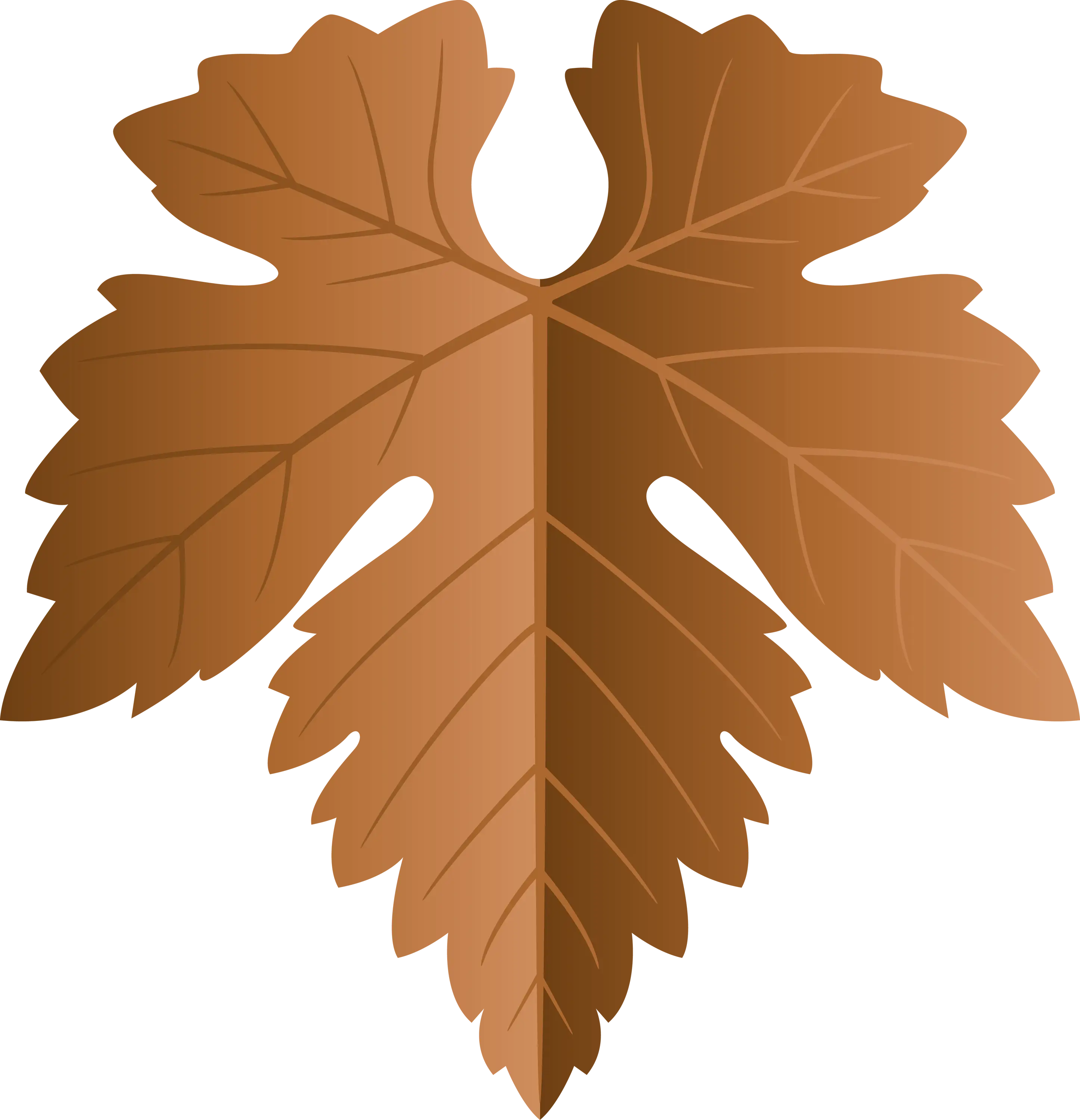 Brown Maple Leaf Illustration