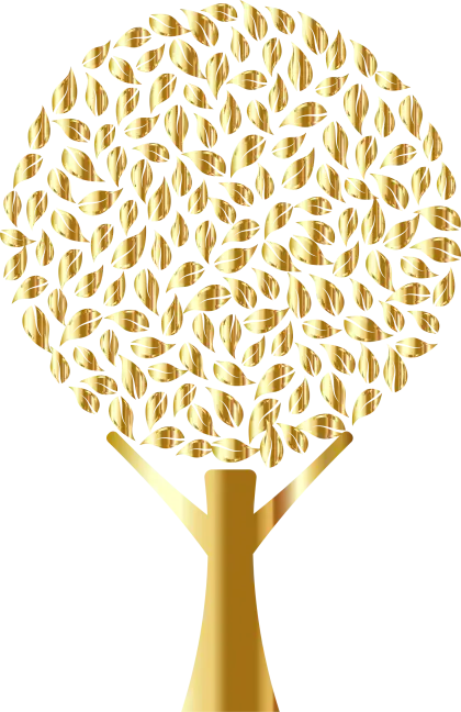 Golden Tree Illustration