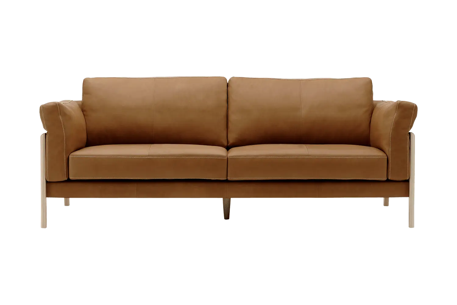 Brown Leather Sofa for Modern Interiors