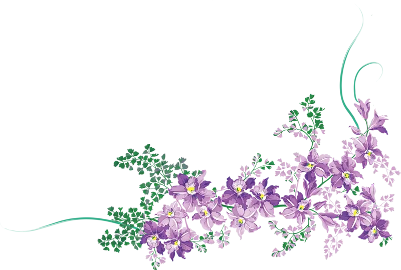 Elegant Purple Floral Design Illustration