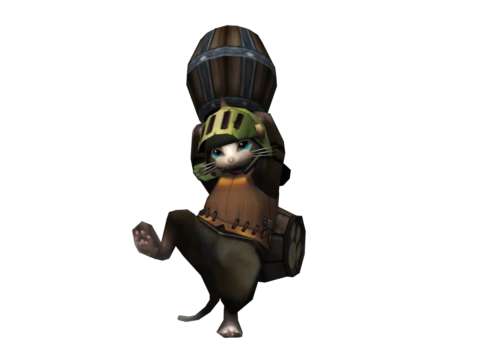 Cartoon Cat in Armor